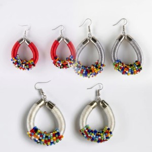 Authentic Handcrafted African Earrings: Unique Artisan Beaded & Natural Statement Jewelry