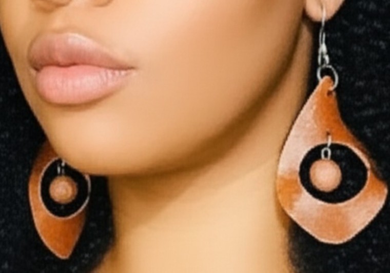 African Inspired Earrings made from Natural Resources