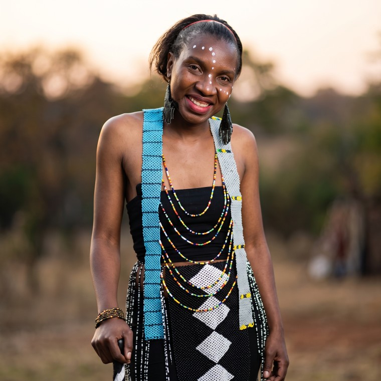 Irene Mugwagwa in one of her outfit