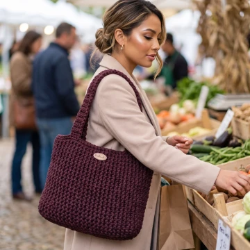 Crochet handbag