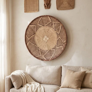 Beautiful Binga Wall Basket - 12 inch
