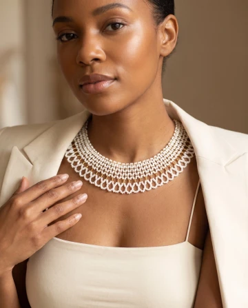Short beaded collars