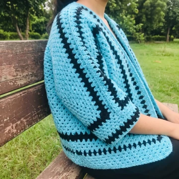 Throw over cardigan