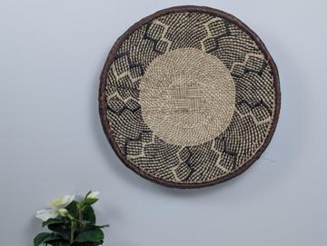 Beautiful 12" Binga Basket For Wall Decor Handwoven in Binga Zimbabwe