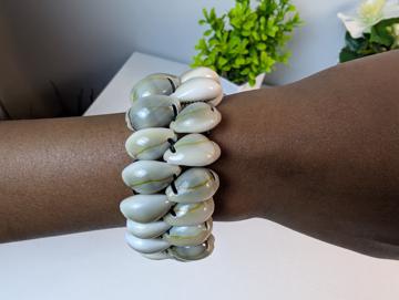 Handmade Cowrie Shell – Authentic African Adjustable bracelet.