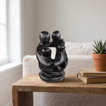 Soapstone Classical Piece-The Family Zimbabwe sculpture
