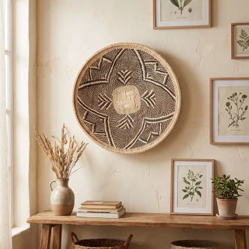 36cm 14" Nambiya wall decor basket