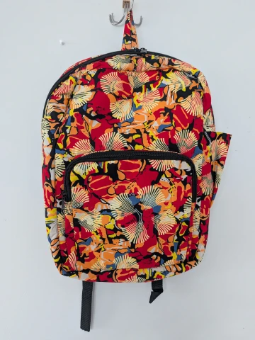 Colorful Ankara print backpack